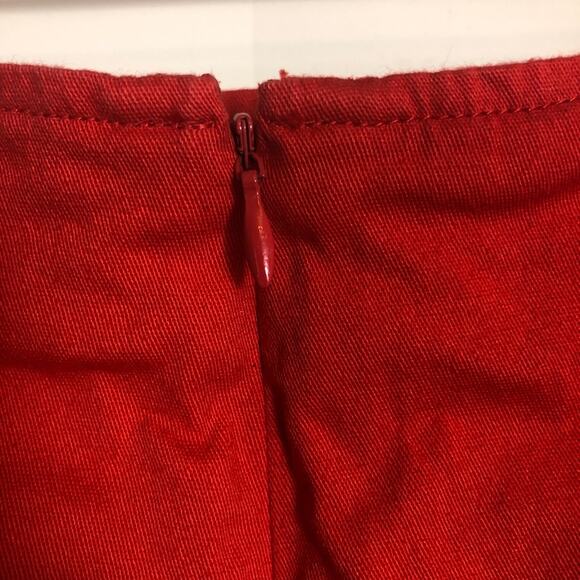 Ellen Tracy Orange Pockets Mini Pencil Skirt Size 10 - Picture 7 of 7